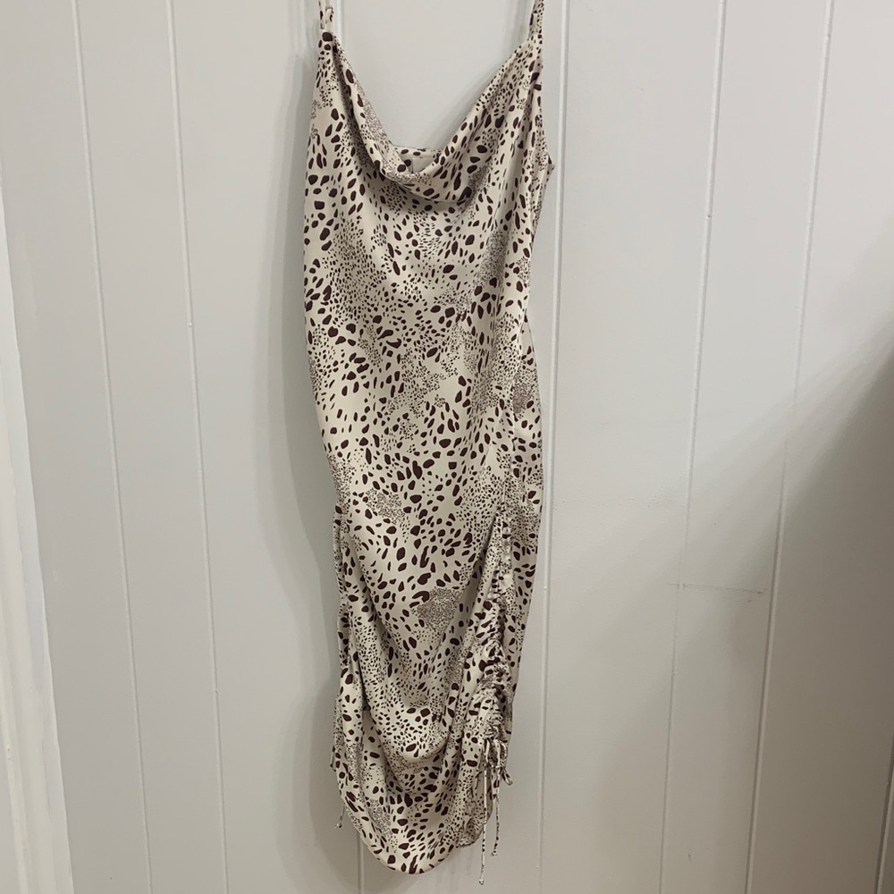 Wilfred Aritzia Patterned Cowl Neck Dress